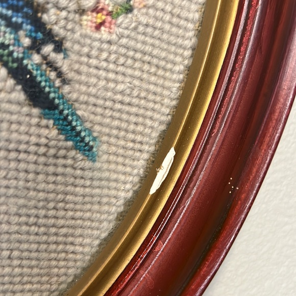 Vtg Framed Cross-Stitched Birds - Picture 7 of 11